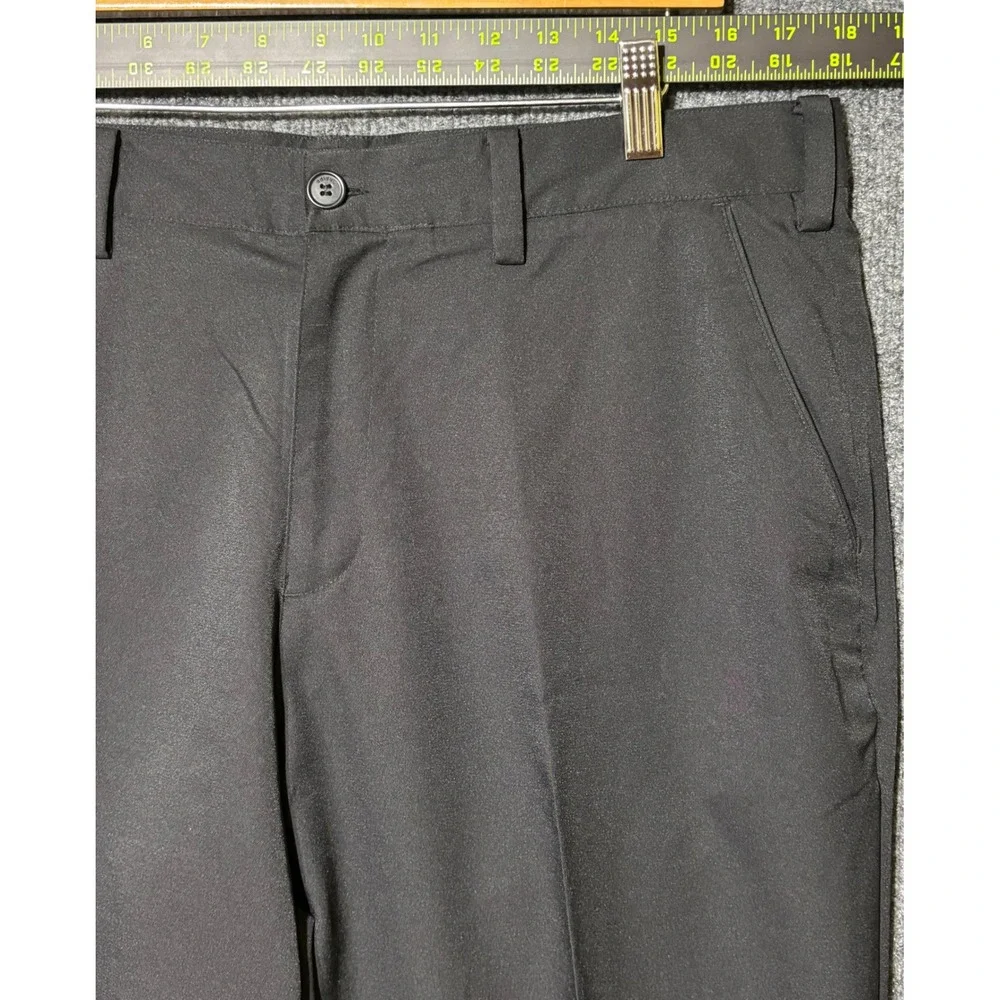 Adidas Adi Advantage Golf Pants Men's‎ 34x32 Performance Black Straight Leg NWT
